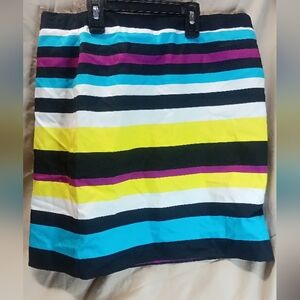 striped skirt